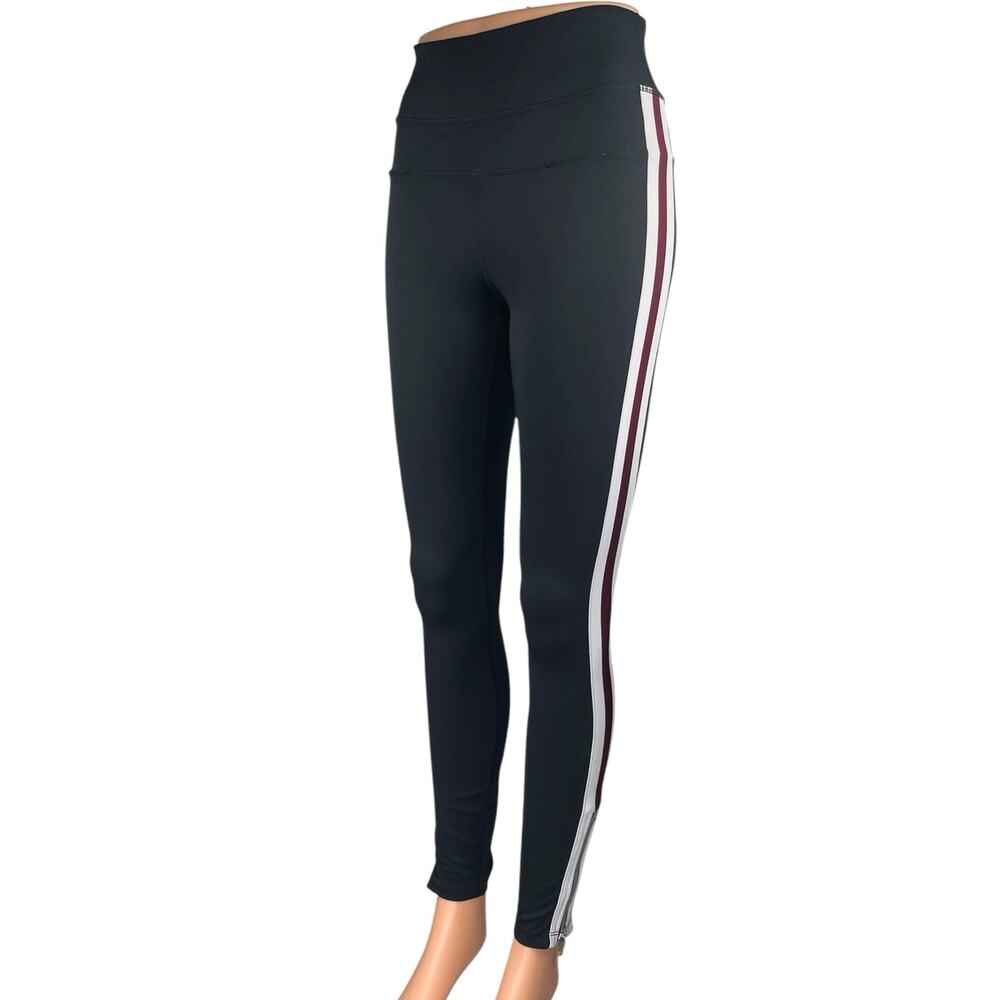 Spiritual Gangster Black Striped Skinny High Waist Trousers Leggings Pants Sz S